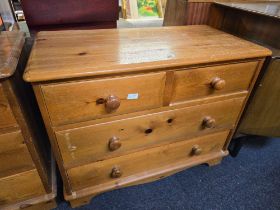 PINE CHEST OF 4 DRAWERS