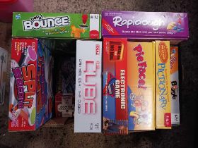 2 CARTONS OF MISC BOXED GAMES INCL; MONOPOLY, FAMILY GUY, PICTIONARY GAMES,