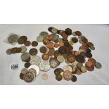 TUB OF MISC COINAGE INCL;