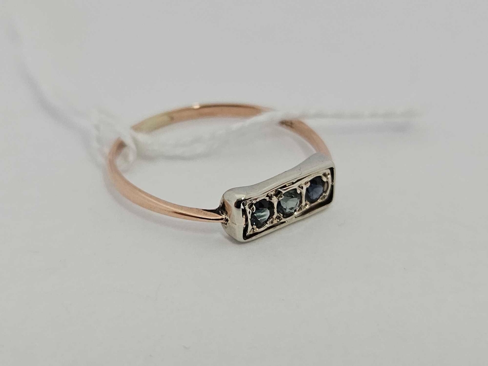 ART DECO 9ct & SAPPHIRE RING, 1. - Image 2 of 2