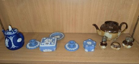 SHELF OF WEDGWOOD