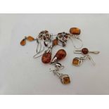 BAG OF AMBER EARRINGS,