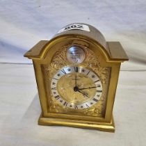 SMALL BRASS DRESSING TABLE CLOCK BY SWIZA