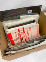 BOX CONTAINING CYPRUS & GIBRALTAR STAMPS MINT