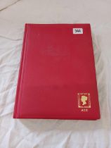 LARGE RED 'ACE' STOCK BOOK,