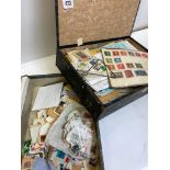 2 FILE BOXES OF STAMPS ON SHEETS, PKTS,