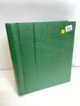 FOREIGN LARGE GREEN ALBUM -ABYSINIA-ALBANIA-ARGENTA-ANDORRA M/ USED,