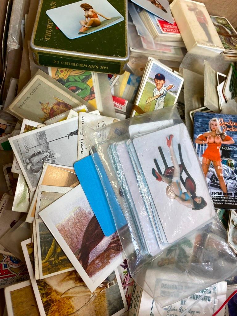 LARGE CARTON OF CIGARETTE CARDS, TEA CARDS, REPRO CARDS. - Image 2 of 2