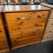 MODERN PINE CHEST OF 4 DRAWERS