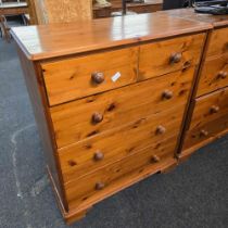 PINE MODERN CHEST OF 4 DRAWERS