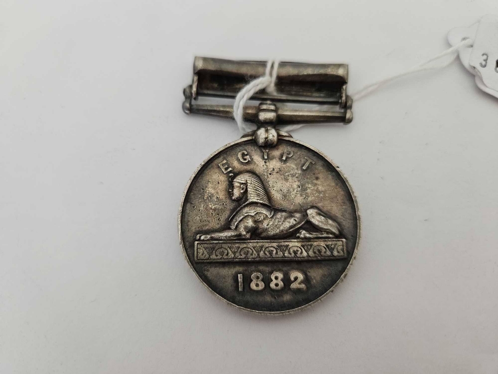 EGYPT MEDAL 1882 WITH SUNAKIN 1885 BAR, ISSUED TO A.J PURNELL, ORD. - Image 2 of 2