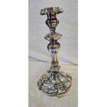 LARGE FRENCH SILVER CANDLESTICK