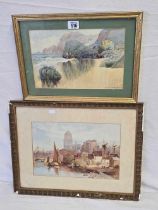 S ARMSTRONG; A WEST COUNTRY SANDY BEACH, WATERCOLOUR, SIGNED,