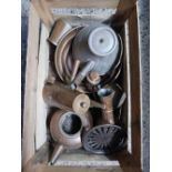 CARTON WITH MISC METALWARE,