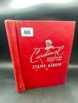 THE CARDINAL STAMP ALBUM & CONTENTS