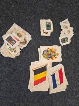 2 PLASTIC BAGS WITH MISC SILK CIGARETTE CARDS