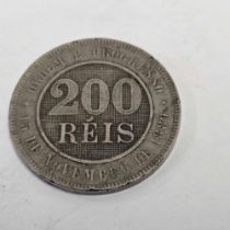 BRAZILIAN 200 REIS COIN 1889