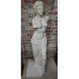 HARD PLASTIC OR RESIN STATUE OF VENUS DE MILO