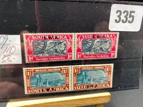 SOUTH WEST AFRICA - 1938 VOORTREKKER PAIR MINT SG'S 109-10
