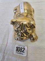 BRASS BULLDOG PAPERWEIGHT