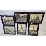 SET OF 6 BLACK & WHITE PHOTOGRAPHS C1910, ALL CENTRAL LONDON VIEW INCLUDING WESTMINSTER BRIDGE,