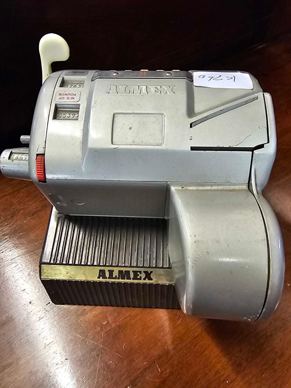 VINTAGE ALMEX ADDING MACHINE - Image 2 of 2