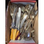 CARTON OF MIXED CUTLERY