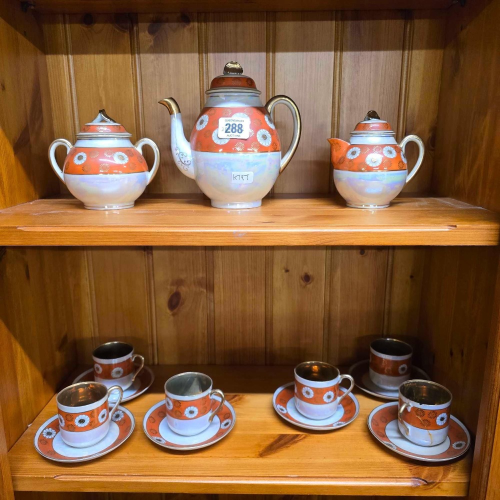 HAND PAINTED TEA SET