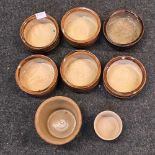 CARTON OF STUDIO POTTERY BOWLS