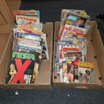 2 CARTONS OF ADULT MAGAZINES