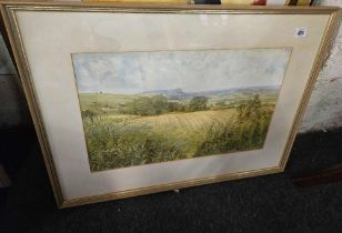 F/G WATERCOLOUR BY DORIS KIRLEW 'ALONG THE DOWNS'