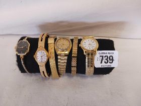 SIX LADIES WRIST WATCHES