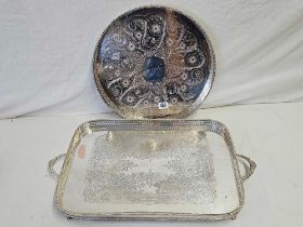 TWO PLATED TRAYS