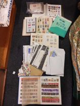 CARTON OF MISC WORLD WIDE STAMPS IN ALBUMS & FOLDERS