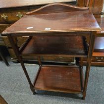 MAHOGANY 3 TIER SMALL HALL STAND