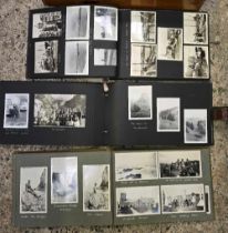 WOOD DRAWER WITH MISC PHOTOGRAPH ALBUMS & BOOKS