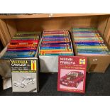 3 CARTONS OF HAYNES MOTOR MANUALS