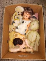 CARTONS OF MISC CHILDREN'S SOFT TOYS, DOLLS,