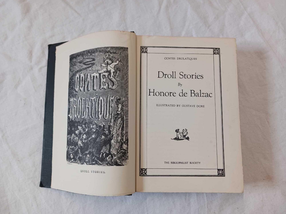 HARDBACK BOOK DROLL STORIES BY BALZAC ILLUSTRATED BY GUSTAV DORE 1874 - Image 2 of 2
