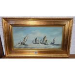 FRAMED NAUTICAL OIL PAINTING SIGNED BY MAX PARSONS