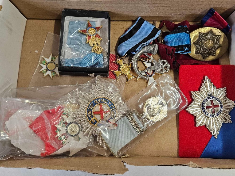 BOX OF MILITARY ITEMS, - Image 2 of 4