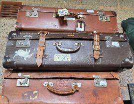 3 VINTAGE SUITCASES