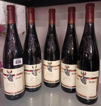 5 BOTTLES OF HUNGARIAN RED WINE