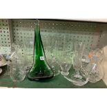 SHELF OF GLASSWARE