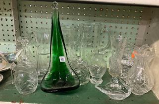 SHELF OF GLASSWARE