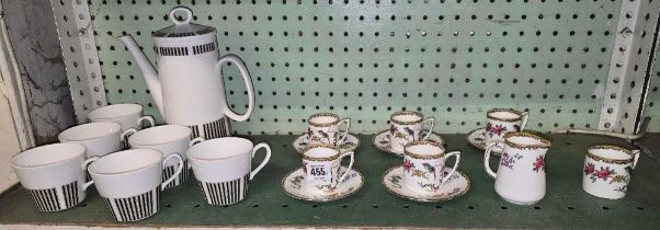 ROYAL OSBORNE CAPRICE COFFEE WARE & DECORATIVE COFFEE CANISTERS & SAUCERS ETC