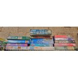 SHELF OF MISC JIGSAW PUZZLES