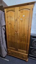 MODERN PINE WARDROBE WITH DRAW