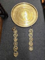 BRASS TRAY & HORSE BRASSES