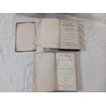 2 VINTAGE HARDBACK BOOKS, DON QUIXOTE IN GERMN 1816 & LETTERS OF JUNIUS VOL.